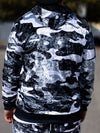 Snow Camo Crushed Velvet Hoodie Pullover Hoodies Electro Threads