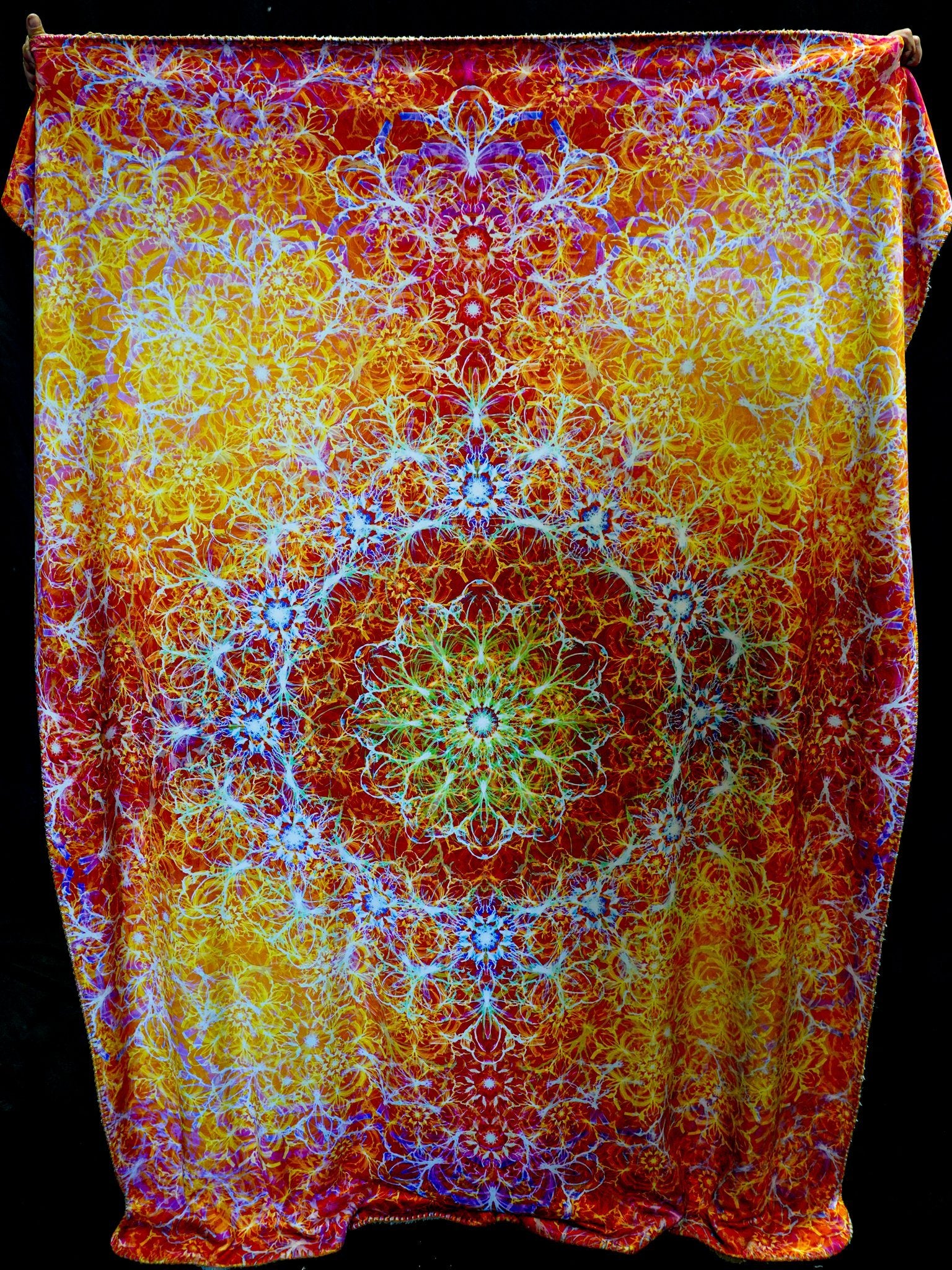 Solar Flare Mandala Blanket Blanket Electro Threads 