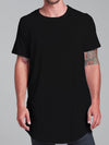 Solid Black Tall Tee Mens Tall Tee Electro Threads