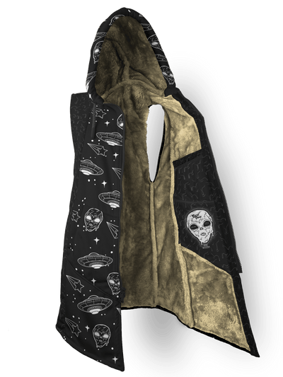 Space Drip (Blackout) Cyber Cloak Cyber Cloak TCG Sleeveless-No Bag XX-Small Beige Sherpa