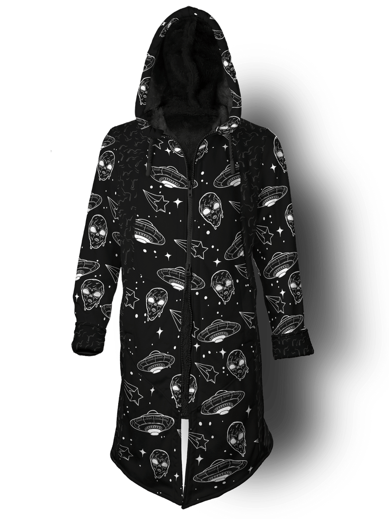 Space Drip (Blackout) Cyber Cloak Cyber Cloak Electro Threads Long Sleeve-No Bag XX-Small Black Sherpa