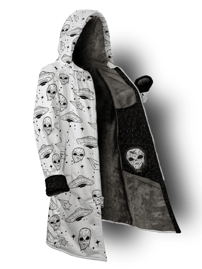Space Drip (Whiteout) Cyber Cloak Cyber Cloak Electro Threads Long Sleeve-No Bag XX-Small Cosmic Fur (Grey)