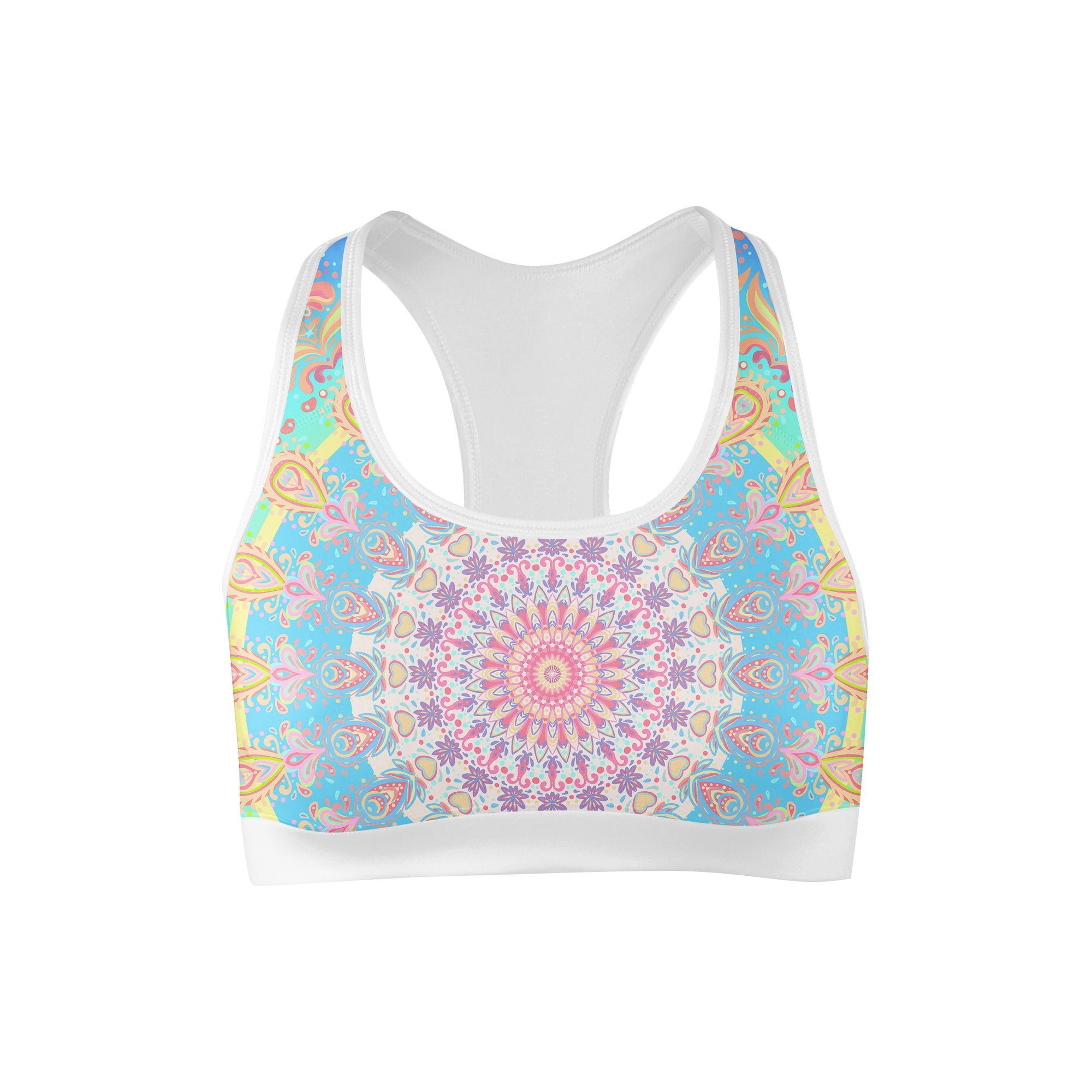 Colorful Mandala Sports bra