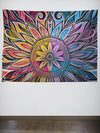 Sun & Moon-Ray Mandala Tapestry Tapestry Electro Threads Large 60"X80" Standard Horizontal