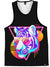 Synthwave Tiger Stripes (Mash Up) Tank Top Tank Tops Electro Threads 
