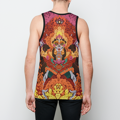 THE EMPRESS Mens Binded Tank Top Electro Threads