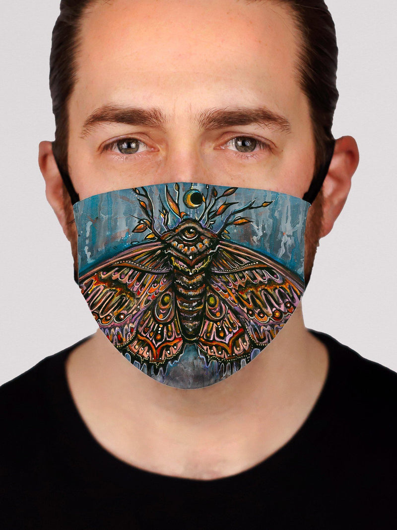 Third Eye Moth Face Mask Face Masks Electro Threads 