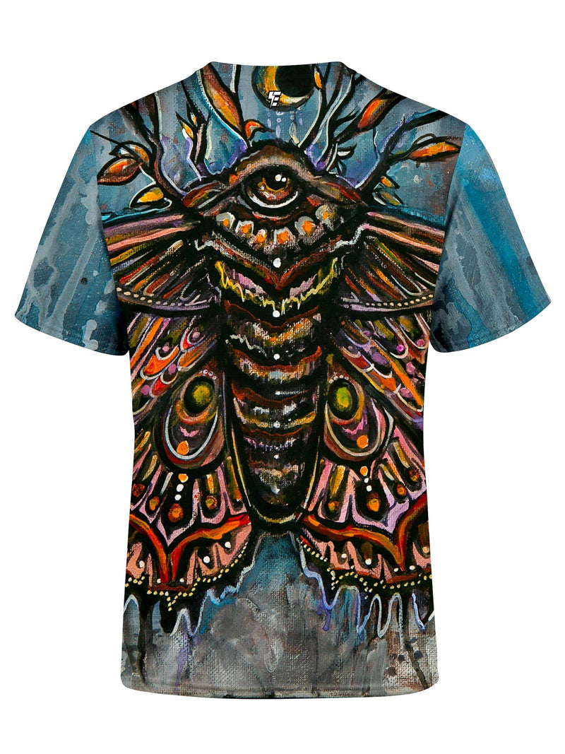 Third Eye Moth Unisex Crew T-Shirts Electro Threads 