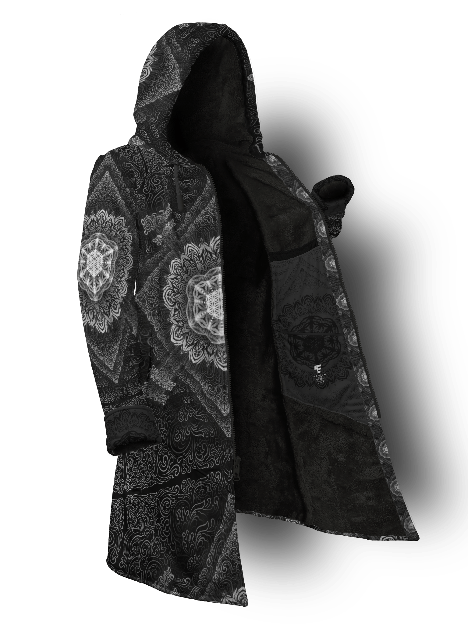 Tibetan Nights Cyber Cloak Cyber Cloak Electro Threads Long Sleeve-No Bag XX-Small Black Sherpa