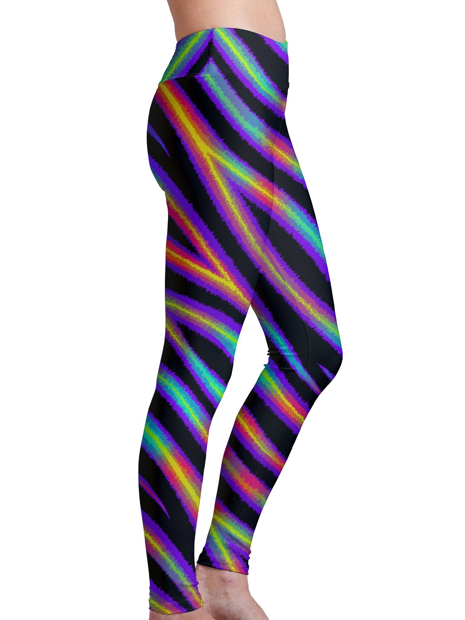 Tiger Stripes (Colorful) Leggings - Electro Threads