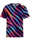 Tiger Stripes (Colorful) Unisex Crew T-Shirts Electro Threads