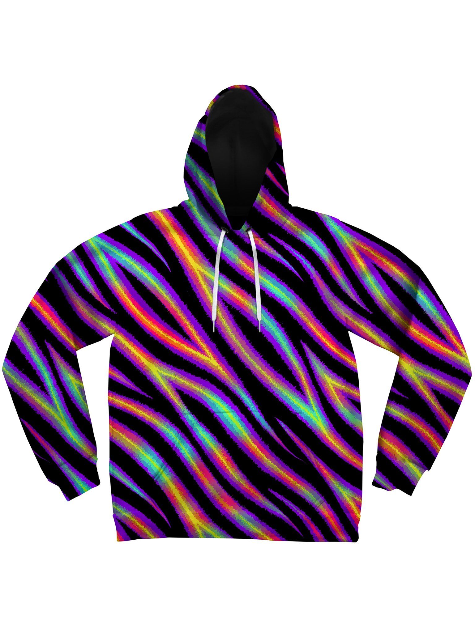 Tiger Stripes (Colorful) Unisex Hoodie Pullover Hoodies Electro Threads 