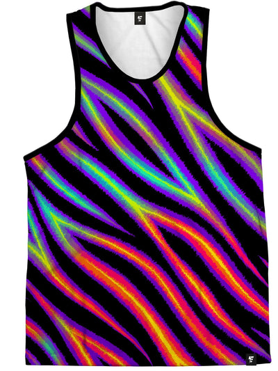 Tiger Stripes (Colorful) Unisex Tank Top Tank Tops Electro Threads