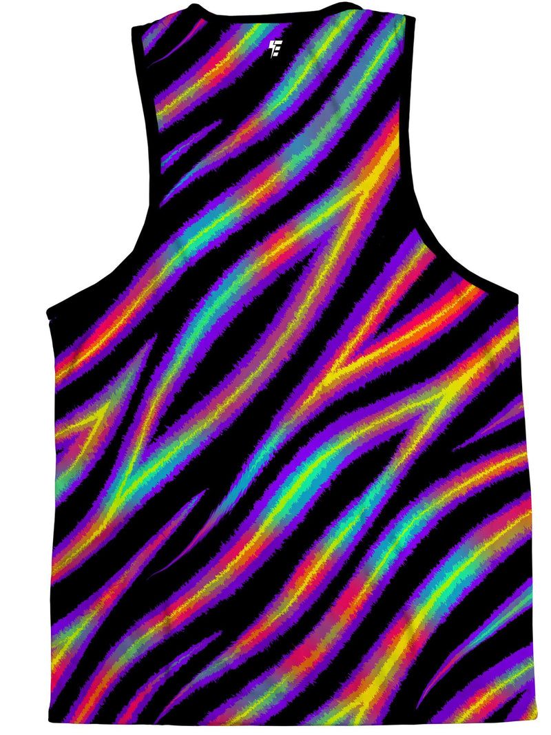 Tiger Stripes (Colorful) Unisex Tank Top Tank Tops Electro Threads 