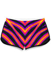 Tiger Stripes Retro Shorts Women's Shorts Electro Threads
