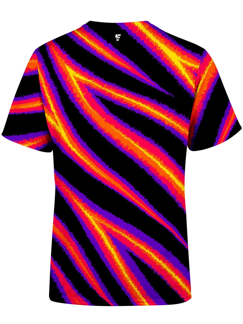 Tiger Stripes (Warm) Unisex Crew T-Shirts Electro Threads 