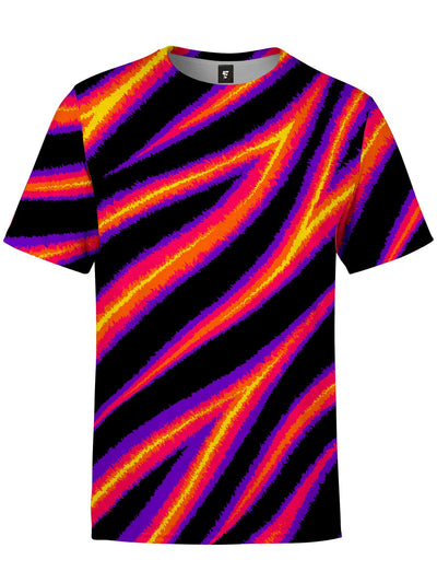 Tiger Stripes (Warm) Unisex Crew T-Shirts Electro Threads