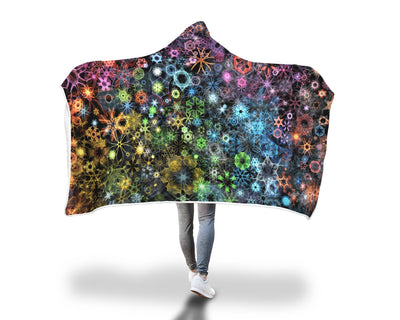 Trippy Constellation Hooded Blanket Hooded Blanket Electro Threads