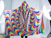 Trippy Spiral Hooded Blanket Hooded Blanket Electro Threads