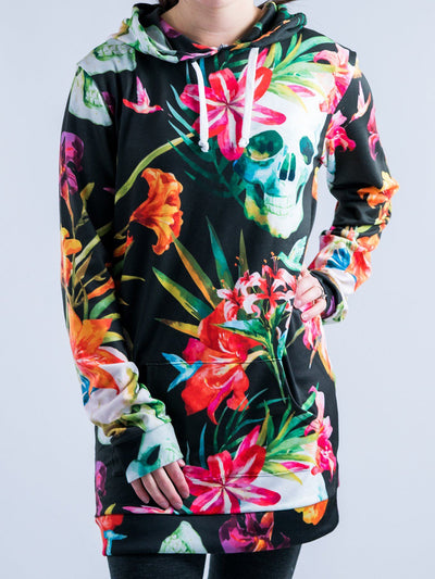 Tropical Death Hooded Dress Hoodie Dress T6 XS Black