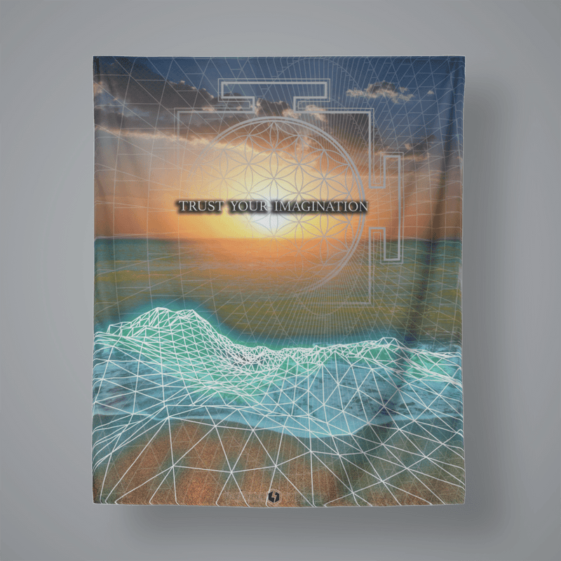 TRUST YOUR IMAGINATION TAPESTRY Electro Threads LARGE: 60 x 80 