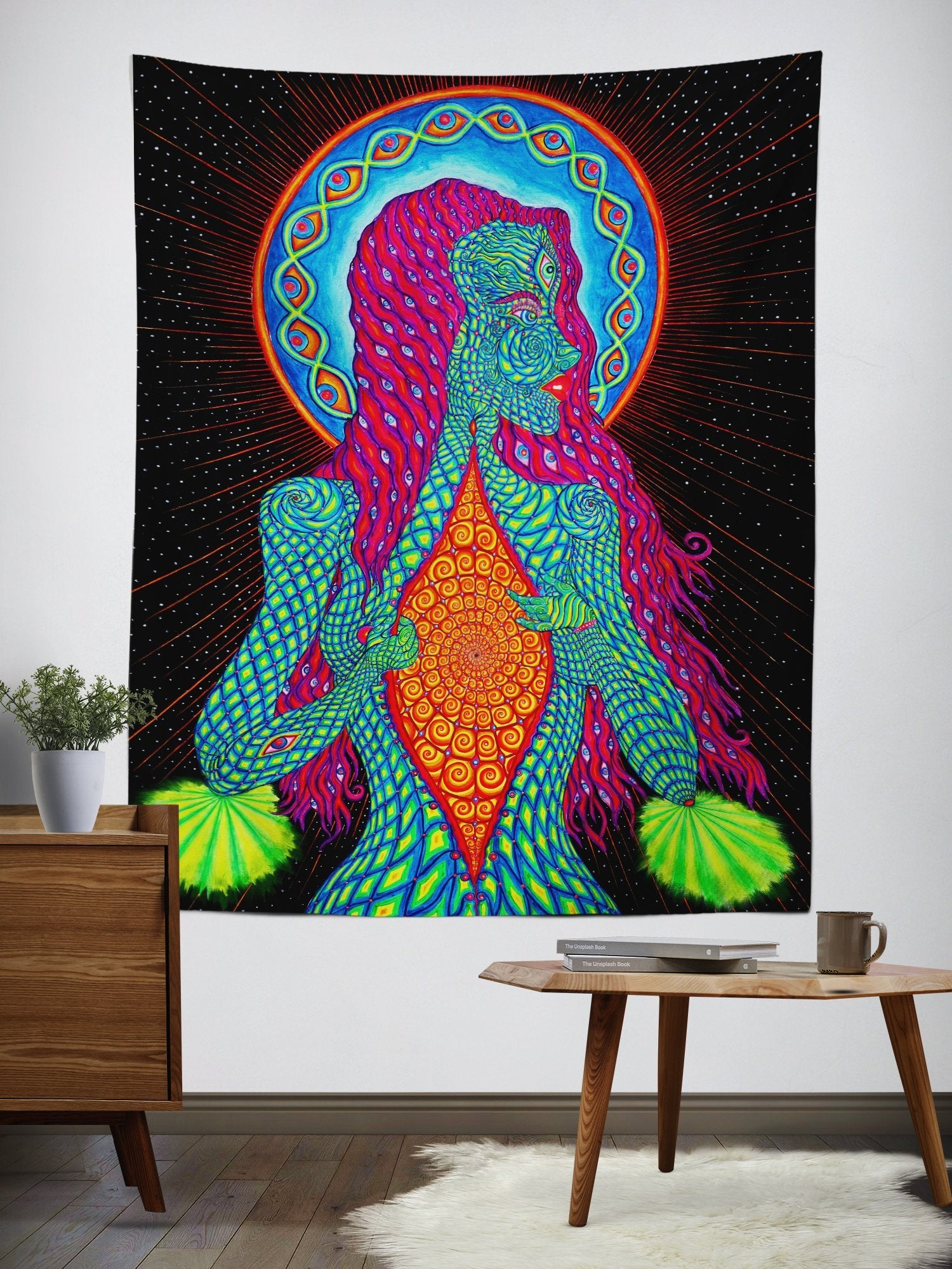 Universe Is Inside Wall Neon Tapestry