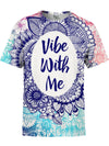 Vibe with Me Mandala Unisex Crew T-Shirts T6