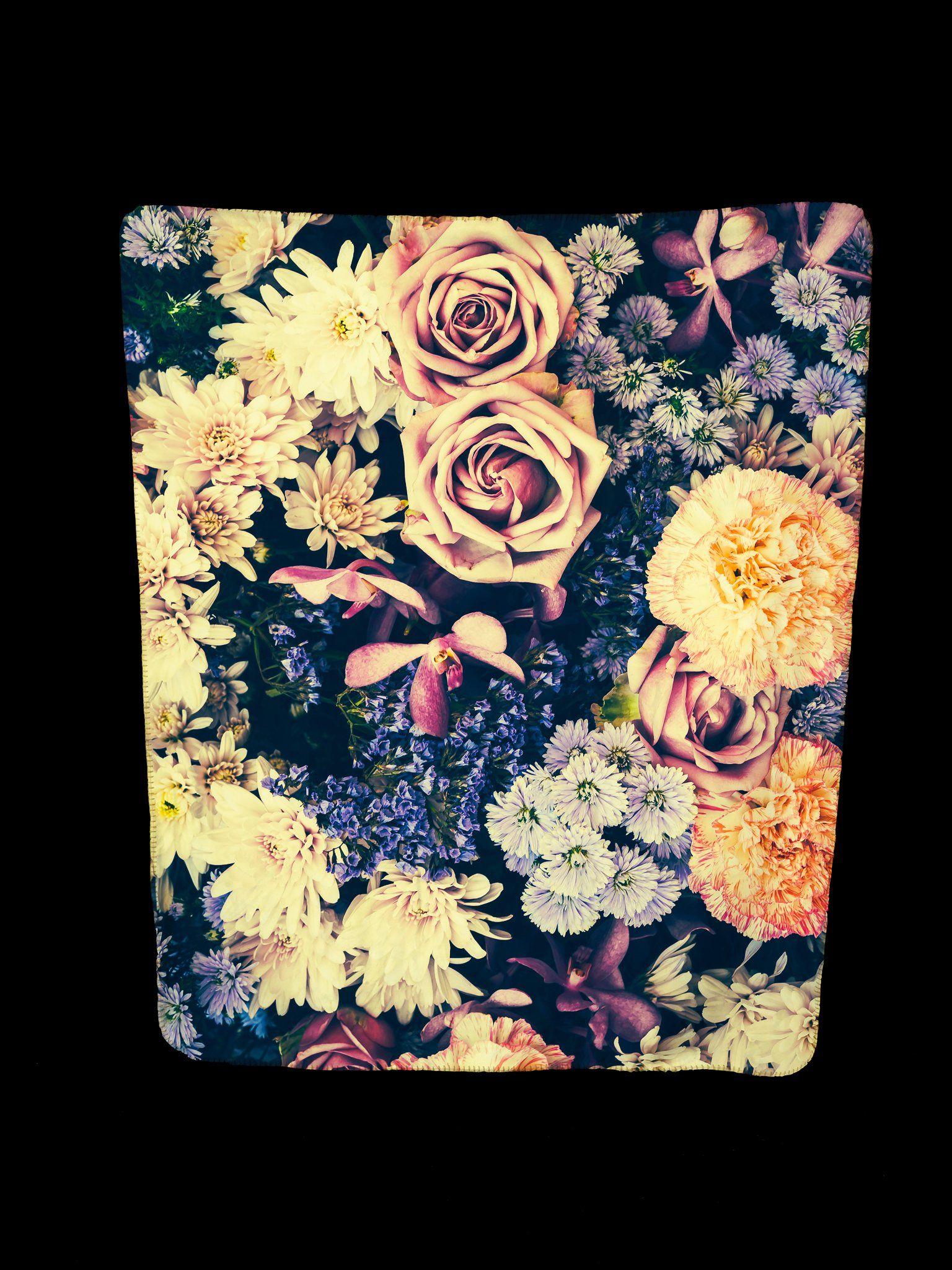 VINTAGE FLOWERS FOOTSIE BLANKET Footed Blanket Electro Threads 