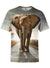Walking with Elephants Unisex Crew T-Shirts T6 