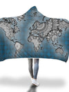 World Map Hooded Blanket Hooded Blanket Electro Threads