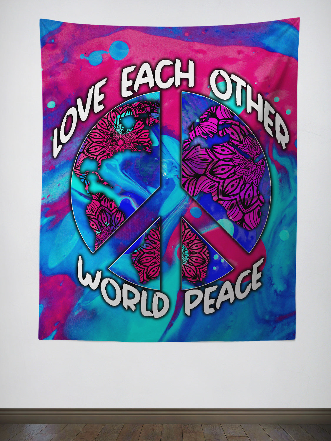 World Peace Tapestry Tapestry Electro Threads 