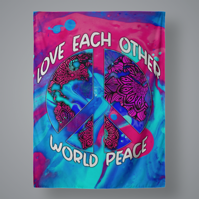 World Peace Tapestry Tapestry Electro Threads