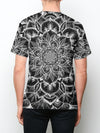 Yin Mandala (Black) Unisex Crew T-Shirts Electro Threads