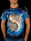Yin Yang Mandala Unisex Crew T-Shirts Electro Threads X-Small Crushed Velvet